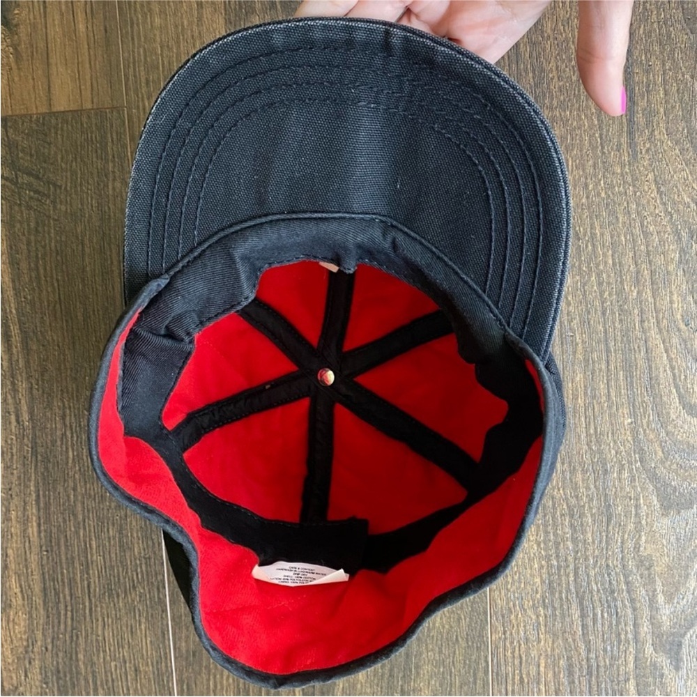 Carhartt Vintage Ear Flap Hat Black Size Large Quilted Interior - Picture 3 of 9